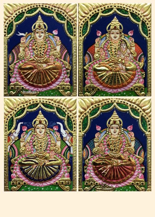 Ashta Lakshmi 20 - 10x8in each (without frame)