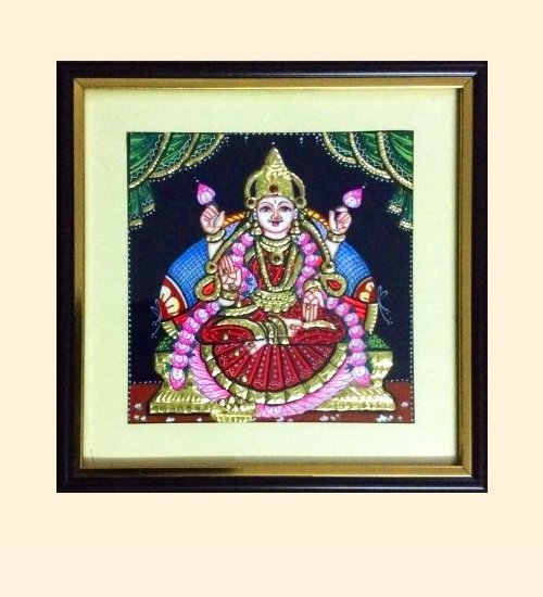 Dhana Lakshmi 37 - 7x7in - 10x10in with frame